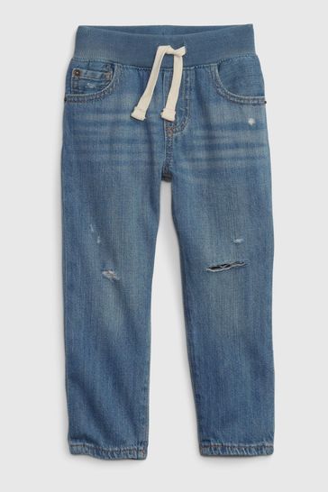 Buy Light Wash Blue Pull On Slim Jeans from the Gap online shop