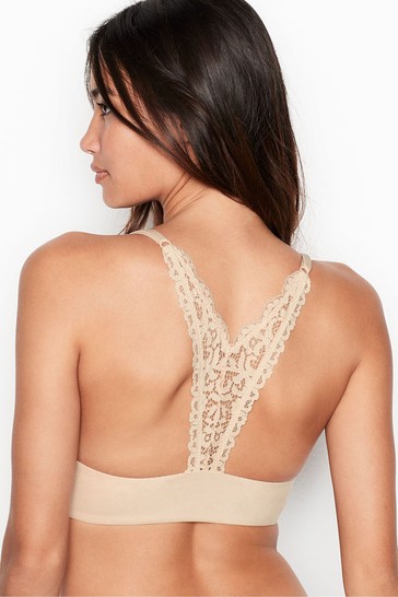 Buy Victoria's Secret Lace Trim Front Fastening Lightly Lined Demi