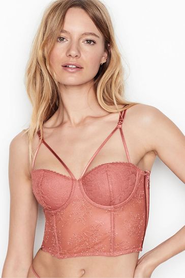 Victoria's Secret Withered Rose Pink Lightly Lined Bustier
