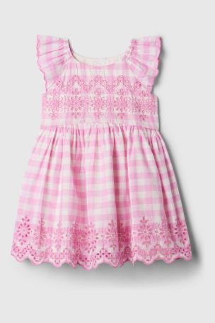 Gap eyelet flutter best sale dress