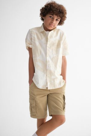Cotton twill cargo online shorts