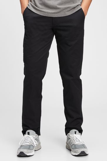 Gap Black Straight Fit Modern Chinos