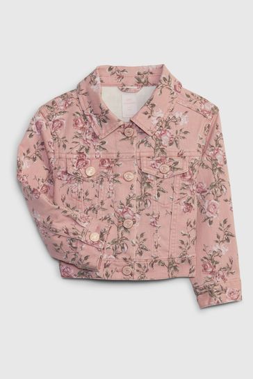 Gap pink denim jacket hot sale