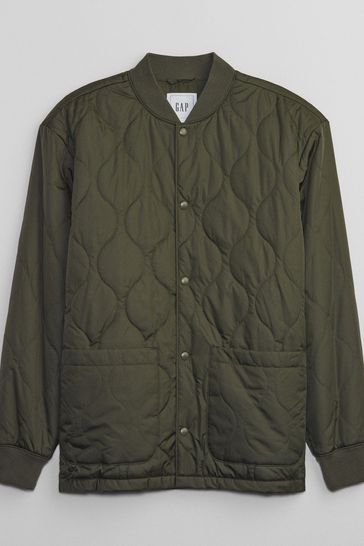 Quilted sales jacket gap