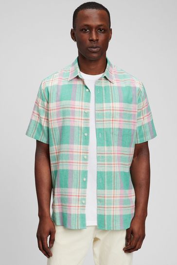 Buy Gap Men s Linen Shirt in Standard Fit from the Gap online shop