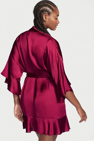Purple silk robe victoria secret online