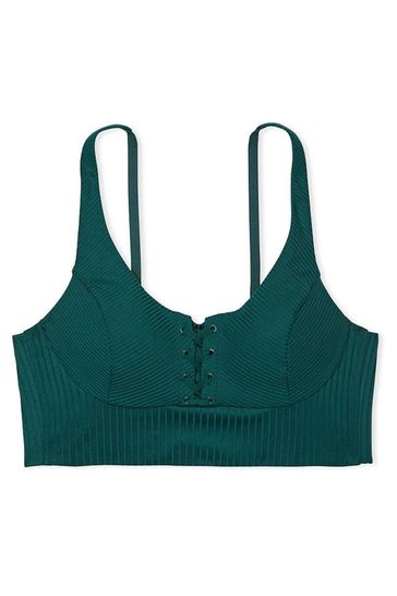 Buy Victorias Secret Lace Up Ribbed Low Impact Sports Bra From The Victorias Secret Uk Online Shop 3664