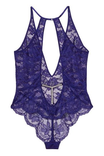 Navy blue store lace bodysuit