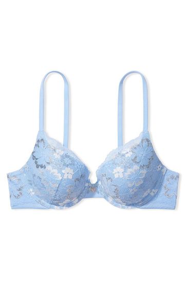 Buy Victoria's Secret Morning Sky Blue Lace Push Up Bra Perfect