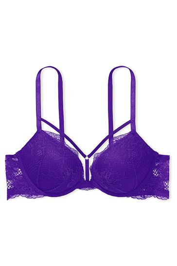 Victoria's Secret Brilliant Purple Very Sexy Bombshell Add 2 Cups Push Up Bra