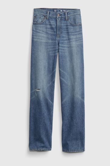 Gap Blue Organic Cotton 90s Loose Jeans