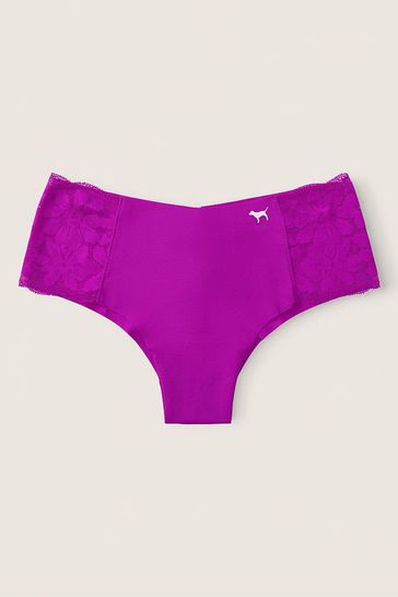 Victoria's Secret PINK Couture Fuchsia Purple No Show Cheeky Knickers