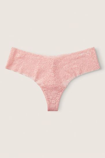 Victoria s Secret PINK No Show Lace Thong Knickers Victoria s