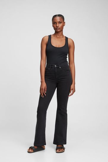 High rise flare leg jeans online