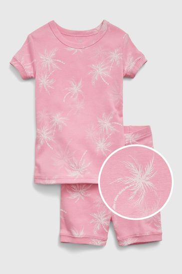 pink pj set gap