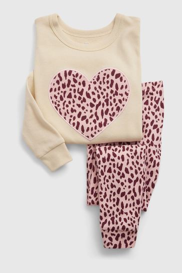 pink pj set gap