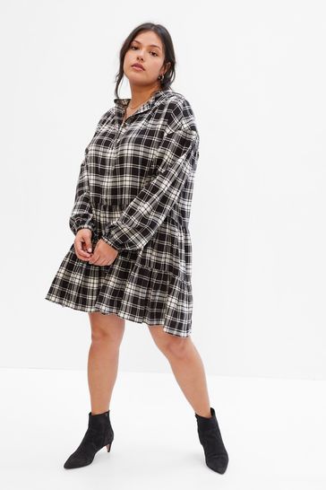 Gap clearance plaid dress