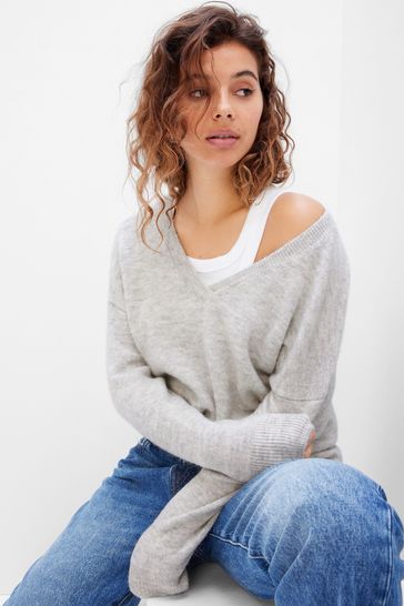 Gap v top neck jumper