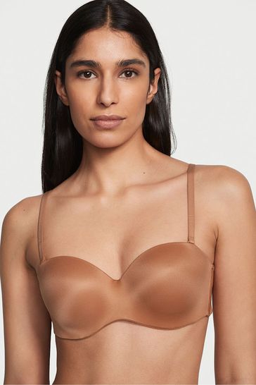 Victoria's Secret Honey Glow Nude Smooth Lightly Lined Multiway Strapless Bra
