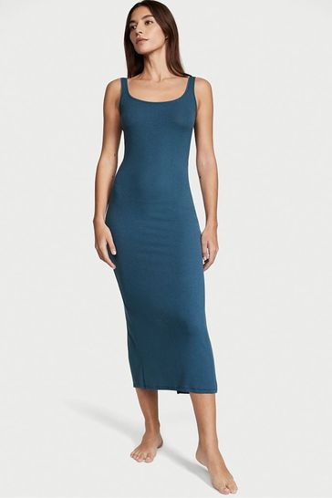 Ribbed slip dress discount