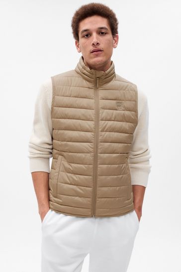 Gap Camel Cold Control Puffer Vest
