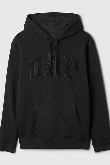 Black and shop white gap hoodie