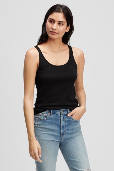 Gap Blue Ribbed Support Tank Top