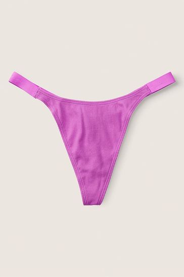 Victoria's Secret PINK House Party High Leg Logo Thong Underwear