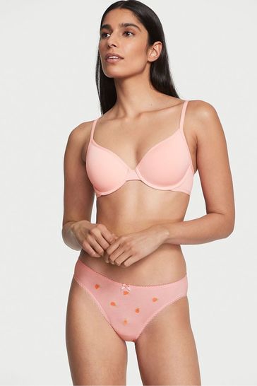 Victoria's Secret Happy Pink Peaches Cotton Bikini Knickers
