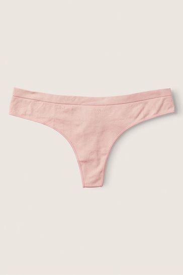 Victoria's Secret PINK Silver Pink Seamless Thong Knickers