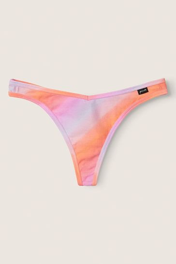 Victoria's Secret PINK Pink Gradient Print Cotton Thong Knickers
