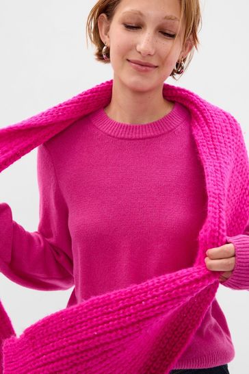 Gap Pink CashSoft Crewneck Jumper