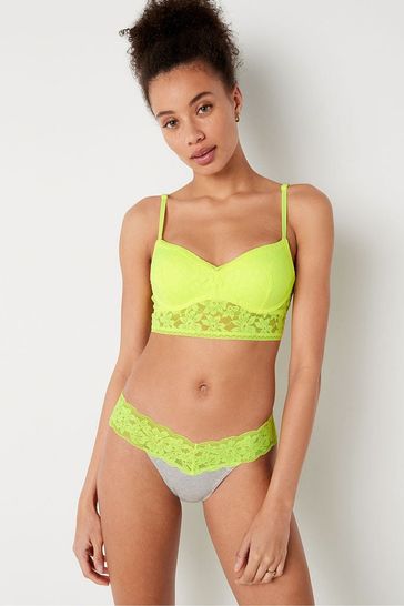 Victoria's Secret PINK Electro Yellow Lace PushUp Bralette