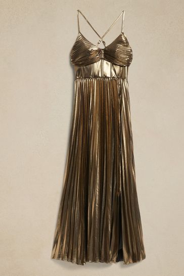 Banana republic gold dress on sale