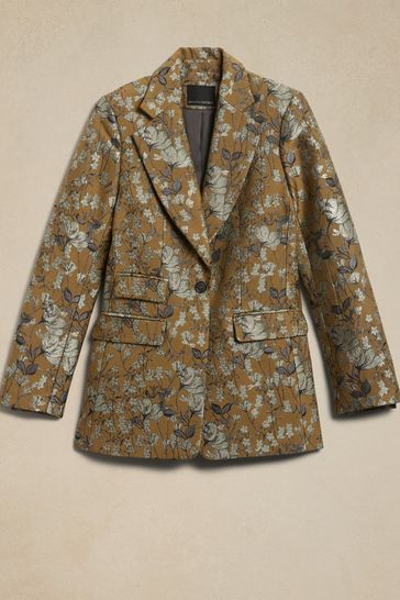 Banana republic green blazer on sale