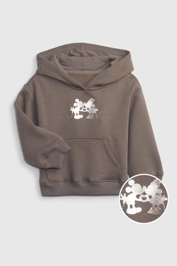 Buy Gap Disney Mickey Mouse Metallic Graphic Hoodie from the Gap