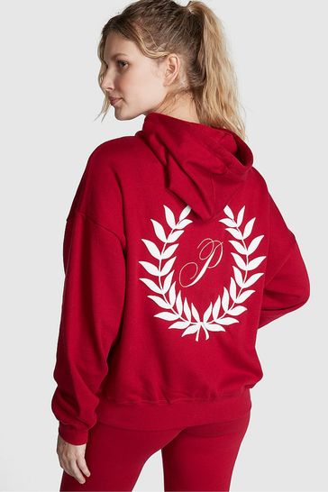 Victoria secret pink red hoodie clearance