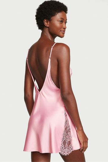 Button sales slip dress