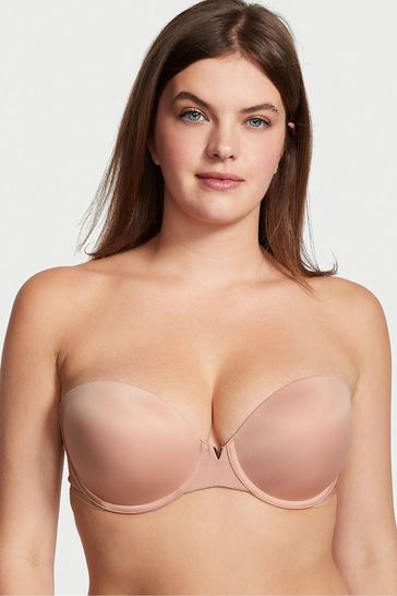 Victoria's Secret Evening Blush Nude Smooth Multiway Strapless Push Up Bra