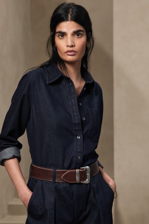 Banana republic jean shirt clearance