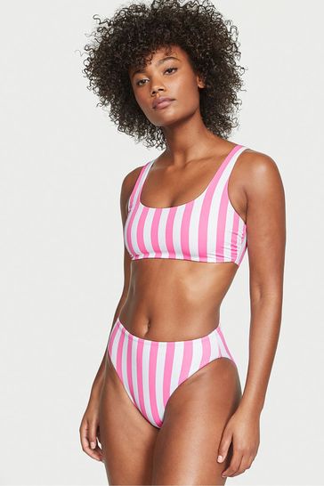 Victoria's Secret Pink Cabana Stripe Non Wired Swim Bikini Top