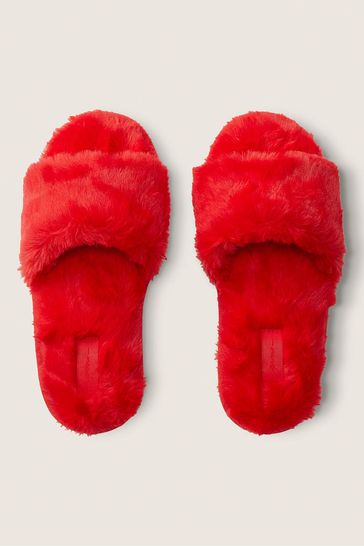Victoria s Secret PINK Faux Fur Slippers Victoria s Secret Ireland