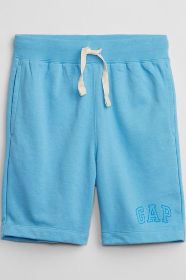 Gap Blue Pull On Logo Jogger Shorts