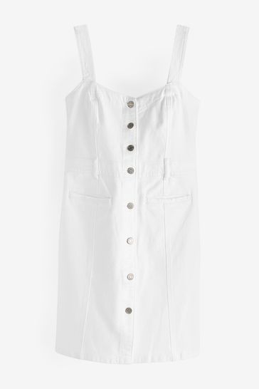 Buy Gap Button Front Sleeveless Denim Mini Dress from the Gap
