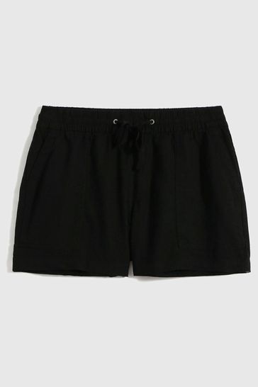 Black high waisted cargo shorts 2025