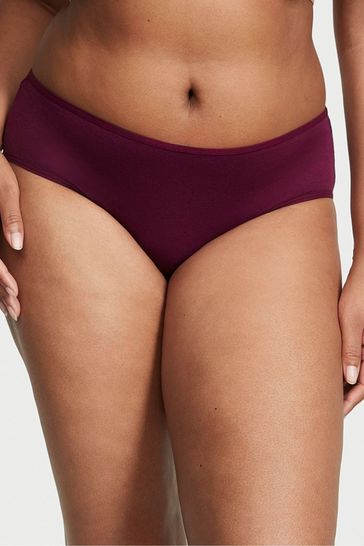 Victoria's Secret Burgundy Red Hipster Mini Logo Knickers
