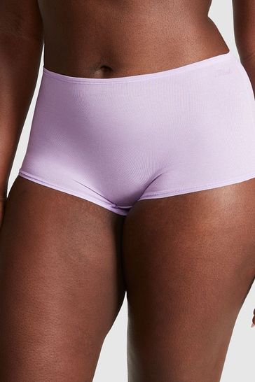 Victoria's Secret PINK Pastel Lilac Purple Cotton Short Knickers