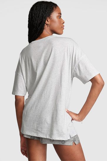 Victoria s Secret PINK Cotton Oversized Sleep Shirt Victoria s