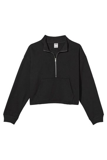 Victoria's Secret PINK Pure Black Fleece Sweatshirt