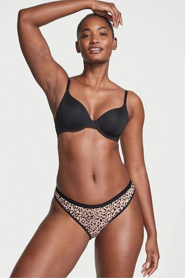 Victoria's Secret Brown Leopard Print Bikini Stretch Cotton Knickers